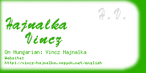 hajnalka vincz business card